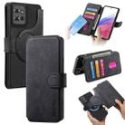 For Motorola Moto G Power 2025 CaseNeo MagSafe RFID Anti-theft Retro Leather Phone Case(Black) - 1