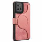 For Motorola Moto G Power 2025 CaseNeo MagSafe RFID Anti-theft Retro Leather Phone Case(Pink) - 3