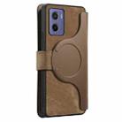 For Motorola Moto G05 CaseNeo MagSafe RFID Anti-theft Retro Leather Phone Case(Brown) - 3