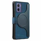 For Motorola Moto G05 CaseNeo MagSafe RFID Anti-theft Retro Leather Phone Case(Blue) - 3