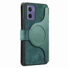 For Motorola Moto G05 CaseNeo MagSafe RFID Anti-theft Retro Leather Phone Case(Green) - 3