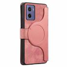 For Motorola Moto G05 CaseNeo MagSafe RFID Anti-theft Retro Leather Phone Case(Pink) - 3