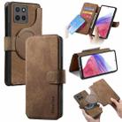 For Motorola Moto G15 CaseNeo MagSafe RFID Anti-theft Retro Leather Phone Case(Brown) - 1