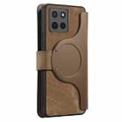 For Motorola Moto G15 CaseNeo MagSafe RFID Anti-theft Retro Leather Phone Case(Brown) - 3