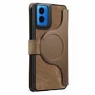 For Motorola Moto G45 5G CaseNeo MagSafe RFID Anti-theft Retro Leather Phone Case(Brown) - 3