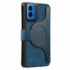 For Motorola Moto G45 5G CaseNeo MagSafe RFID Anti-theft Retro Leather Phone Case(Blue) - 3
