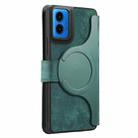 For Motorola Moto G45 5G CaseNeo MagSafe RFID Anti-theft Retro Leather Phone Case(Green) - 3