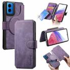 For Motorola Moto G45 5G CaseNeo MagSafe RFID Anti-theft Retro Leather Phone Case(Purple) - 1