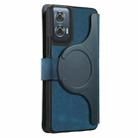 For Motorola Edge 50 Fusion CaseNeo MagSafe RFID Anti-theft Retro Leather Phone Case(Blue) - 3