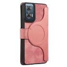 For Motorola Edge 50 Fusion CaseNeo MagSafe RFID Anti-theft Retro Leather Phone Case(Pink) - 3