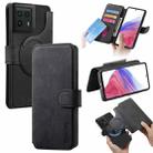 For Motorola Edge 50 Ultra CaseNeo MagSafe RFID Anti-theft Retro Leather Phone Case(Black) - 1