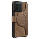 For Motorola Edge 50 Ultra CaseNeo MagSafe RFID Anti-theft Retro Leather Phone Case(Brown) - 3
