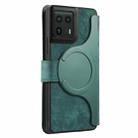 For Motorola Edge 50 Ultra CaseNeo MagSafe RFID Anti-theft Retro Leather Phone Case(Green) - 3