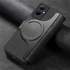 For vivo V29 Lite CaseNeo MagSafe RFID Anti-theft Retro Leather Phone Case(Black) - 3