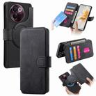 For vivo V40 Lite CaseNeo MagSafe RFID Anti-theft Retro Leather Phone Case(Black) - 1