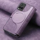 For vivo Y21s / Y32 / Y21T / Y3T CaseNeo MagSafe RFID Anti-theft Retro Leather Phone Case(Purple) - 3