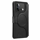For vivo iQOO Neo8 CaseNeo MagSafe RFID Anti-theft Retro Leather Phone Case(Black) - 3
