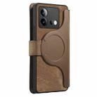For vivo iQOO Neo8 CaseNeo MagSafe RFID Anti-theft Retro Leather Phone Case(Brown) - 3