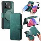 For vivo iQOO Neo8 CaseNeo MagSafe RFID Anti-theft Retro Leather Phone Case(Green) - 1