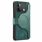 For vivo iQOO Neo8 CaseNeo MagSafe RFID Anti-theft Retro Leather Phone Case(Green) - 3