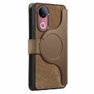 For vivo V50 CaseNeo MagSafe RFID Anti-theft Retro Leather Phone Case(Brown) - 3