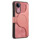 For vivo V50 CaseNeo MagSafe RFID Anti-theft Retro Leather Phone Case(Pink) - 3