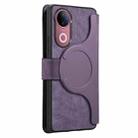 For vivo V50 CaseNeo MagSafe RFID Anti-theft Retro Leather Phone Case(Purple) - 3