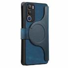 For vivo Y19s 4G CaseNeo MagSafe RFID Anti-theft Retro Leather Phone Case(Blue) - 3
