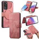 For vivo Y19s 4G CaseNeo MagSafe RFID Anti-theft Retro Leather Phone Case(Pink) - 1