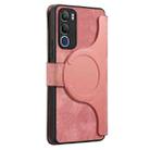 For vivo Y19s 4G CaseNeo MagSafe RFID Anti-theft Retro Leather Phone Case(Pink) - 3