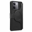For vivo Y300+ / Y200 Pro 5G CaseNeo MagSafe RFID Anti-theft Retro Leather Phone Case(Black) - 3