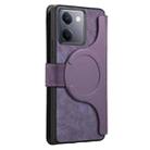 For vivo Y300+ / Y200 Pro 5G CaseNeo MagSafe RFID Anti-theft Retro Leather Phone Case(Purple) - 3