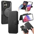 For vivo Y35+ CaseNeo MagSafe RFID Anti-theft Retro Leather Phone Case(Black) - 1