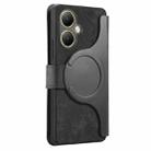 For vivo Y35+ CaseNeo MagSafe RFID Anti-theft Retro Leather Phone Case(Black) - 3