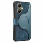 For vivo Y35+ CaseNeo MagSafe RFID Anti-theft Retro Leather Phone Case(Blue) - 3