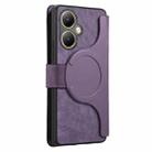 For vivo Y35+ CaseNeo MagSafe RFID Anti-theft Retro Leather Phone Case(Purple) - 3
