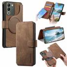 For vivo V29e / Y200 CaseNeo MagSafe RFID Anti-theft Retro Leather Phone Case(Brown) - 1