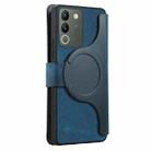 For vivo V29e / Y200 CaseNeo MagSafe RFID Anti-theft Retro Leather Phone Case(Blue) - 3