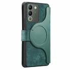 For vivo V29e / Y200 CaseNeo MagSafe RFID Anti-theft Retro Leather Phone Case(Green) - 3