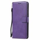 For Xiaomi Redmi 10X 5G / 10X Pro 5G Solid Color Horizontal Flip Protective Leather Case with Holder & Card Slots & Wallet & Photo Frame & Lanyard(Purple) - 2