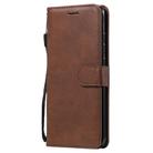 For Xiaomi Redmi 10X 5G / 10X Pro 5G Solid Color Horizontal Flip Protective Leather Case with Holder & Card Slots & Wallet & Photo Frame & Lanyard(Brown) - 2