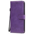For Xiaomi Redmi 9 Solid Color Horizontal Flip Protective Leather Case with Holder & Card Slots & Wallet & Photo Frame & Lanyard(Purple) - 2