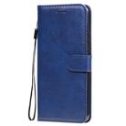 For Xiaomi Redmi 9 Solid Color Horizontal Flip Protective Leather Case with Holder & Card Slots & Wallet & Photo Frame & Lanyard(Blue) - 2