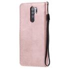 For Xiaomi Redmi 9 Solid Color Horizontal Flip Protective Leather Case with Holder & Card Slots & Wallet & Photo Frame & Lanyard(Rose Gold) - 3