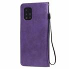 For Xiaomi Mi 10 Lite Solid Color Horizontal Flip Protective Leather Case with Holder & Card Slots & Wallet & Photo Frame & Lanyard(Purple) - 3