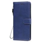 For Xiaomi Mi 10 Lite Solid Color Horizontal Flip Protective Leather Case with Holder & Card Slots & Wallet & Photo Frame & Lanyard(Blue) - 2