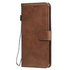 For Xiaomi Mi 10 Lite Solid Color Horizontal Flip Protective Leather Case with Holder & Card Slots & Wallet & Photo Frame & Lanyard(Brown) - 2