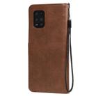 For Xiaomi Mi 10 Lite Solid Color Horizontal Flip Protective Leather Case with Holder & Card Slots & Wallet & Photo Frame & Lanyard(Brown) - 3