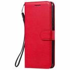 For Huawei Enjoy Z Solid Color Horizontal Flip Protective Leather Case with Holder & Card Slots & Wallet & Photo Frame & Lanyard(Red) - 2