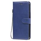 For Huawei Honor X10 Solid Color Horizontal Flip Protective Leather Case with Holder & Card Slots & Wallet & Photo Frame & Lanyard(Blue) - 2